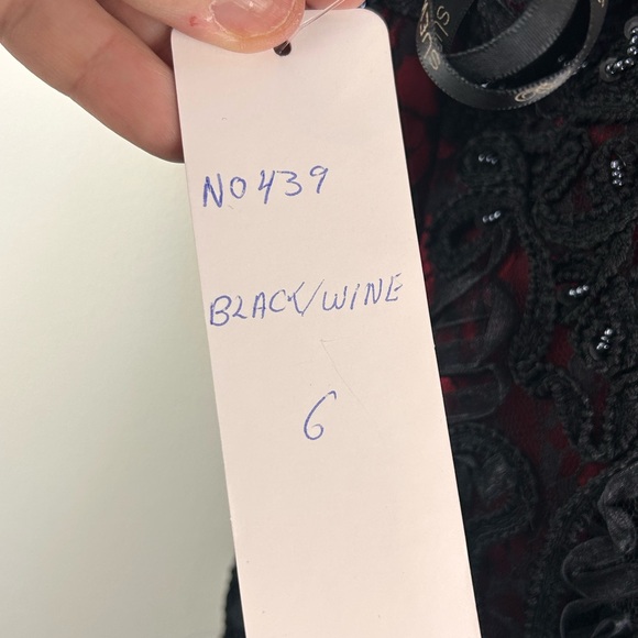 Sue Wong Black Beaded Dress formal or holiday flapper sequins event - Picture 12 of 13